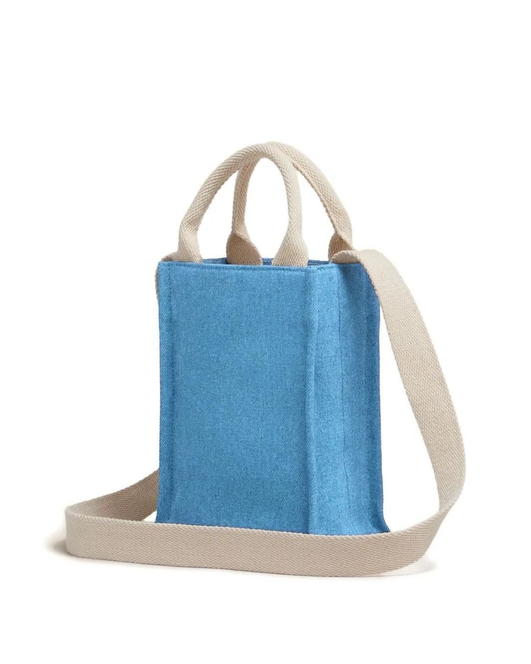Marni Blue Small Denim Tote Bag