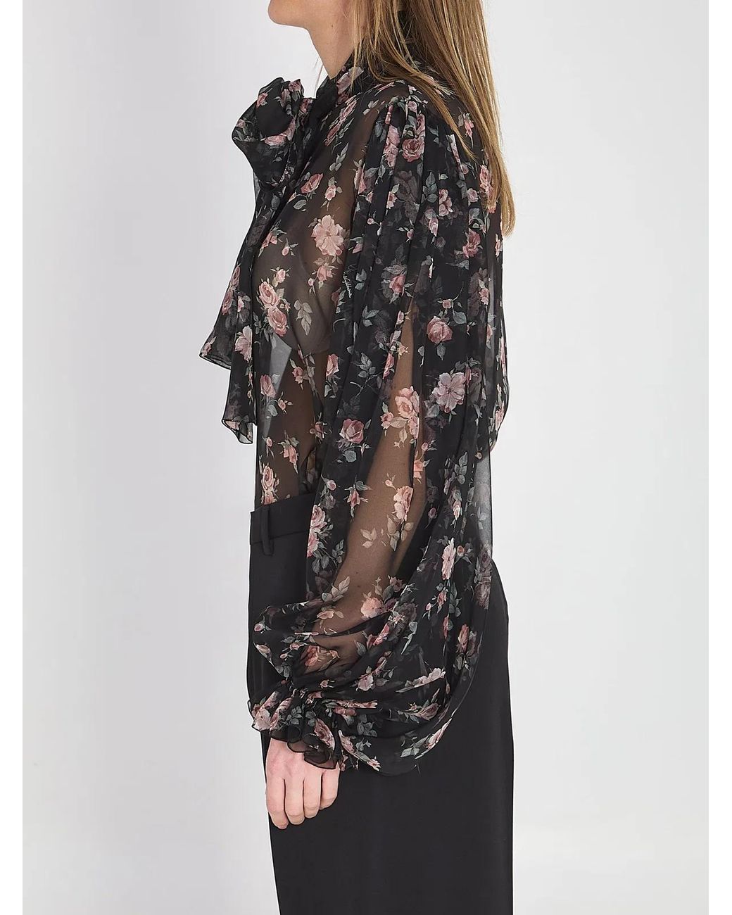 Dolce & Gabbana Black Dolce & Gabbana Multicolour Silk Dress