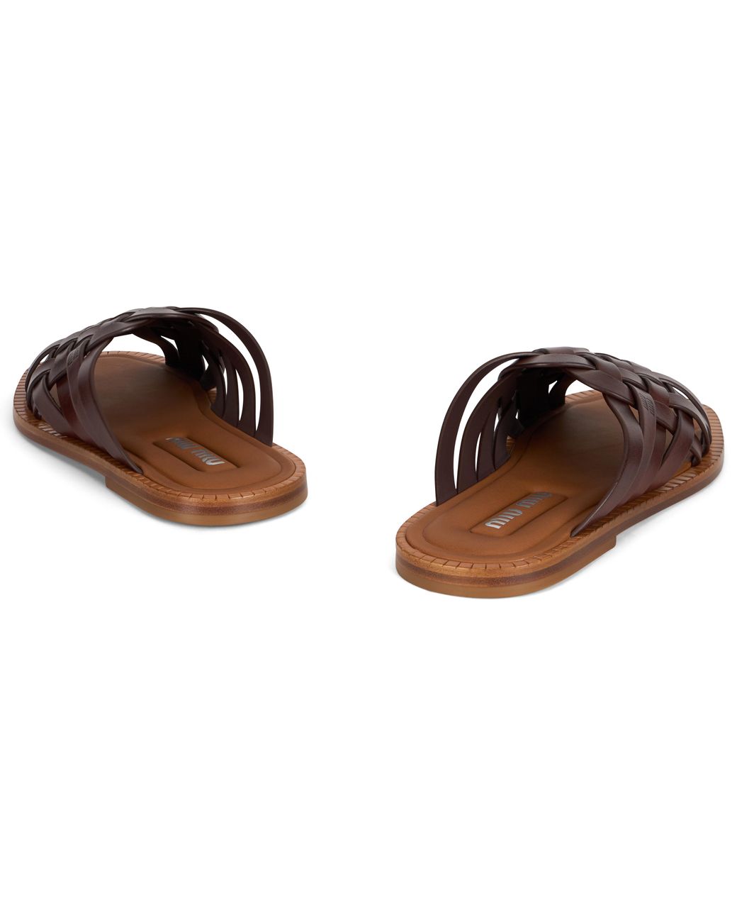 Miu Miu Brown Leather Sandals