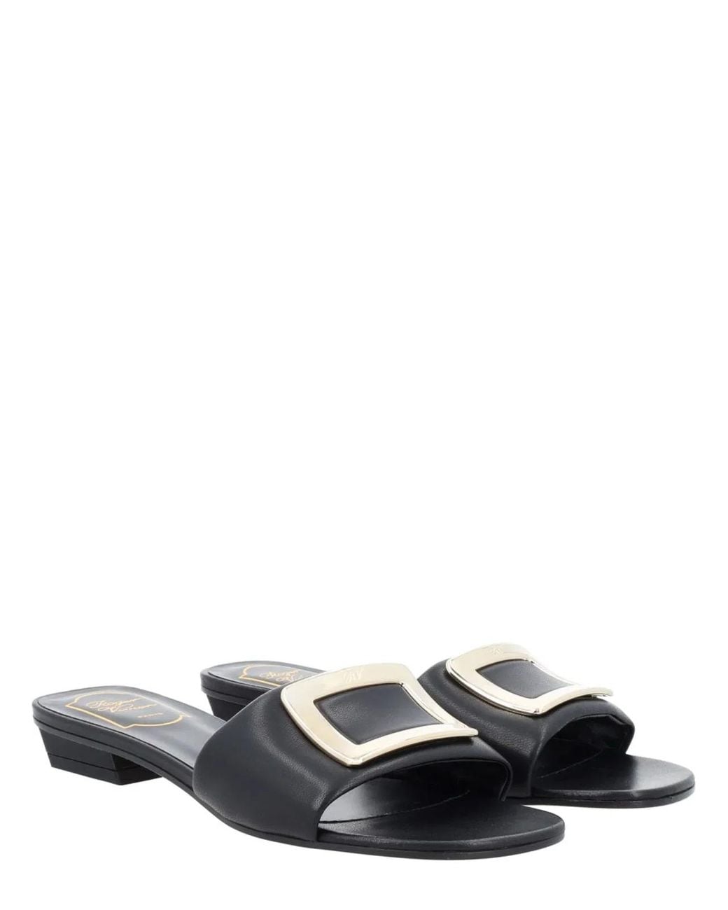 Roger Vivier White Sandalo Mule "Belle"