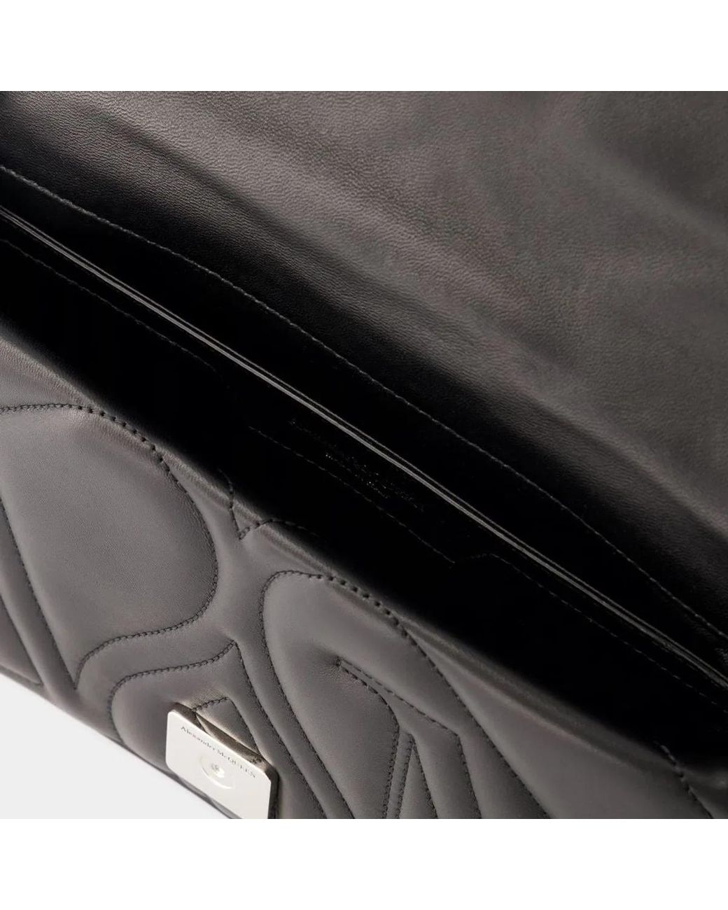 McQueen Black The Seal Small Bag