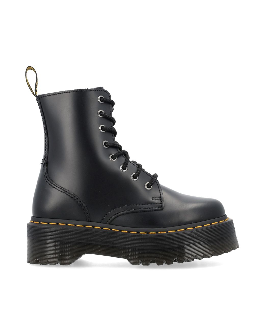 Dr. Martens Black Jadon Smooth Leather Platform Boots