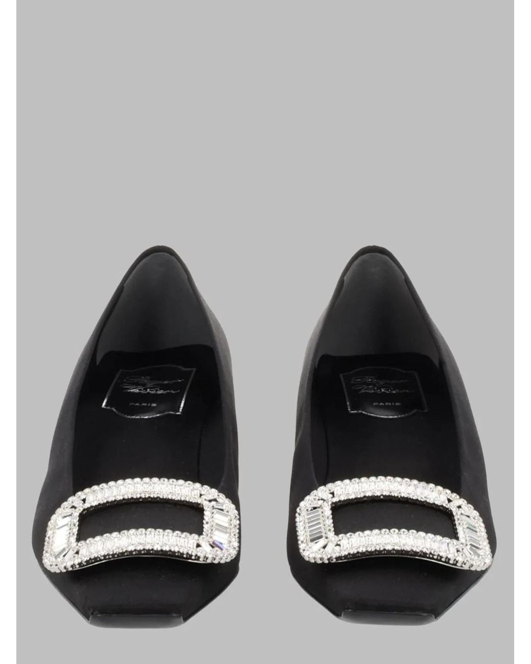 Roger Vivier Black Décolleté Pumps Belle Silk Blend Viscose