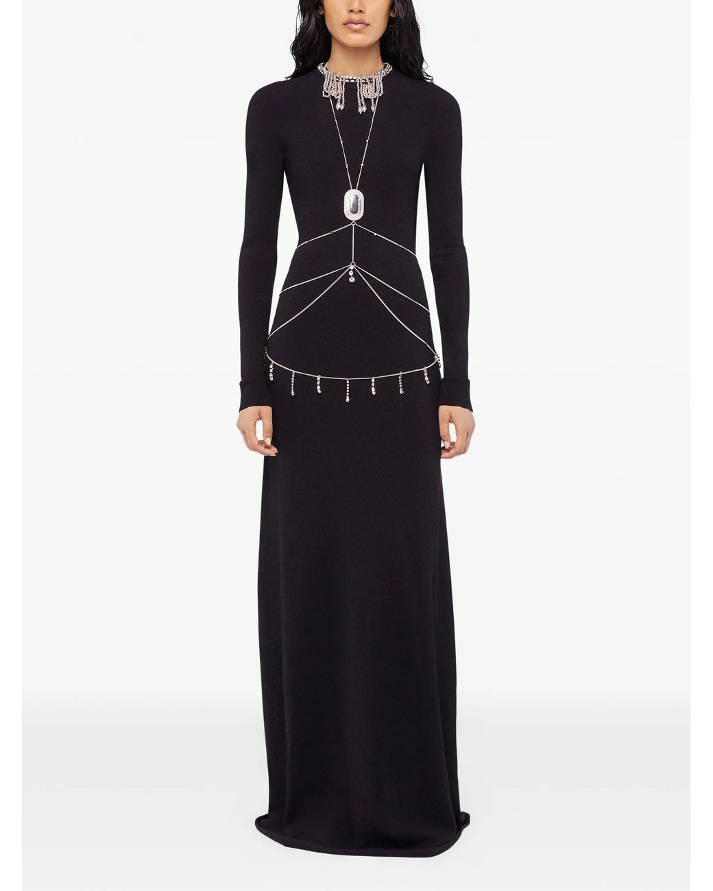 Rabanne Black Viscose Polyamide Dress