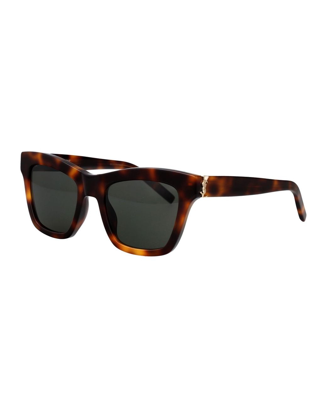 Saint Laurent Black Havana-Havana- Acetate Sunglasses