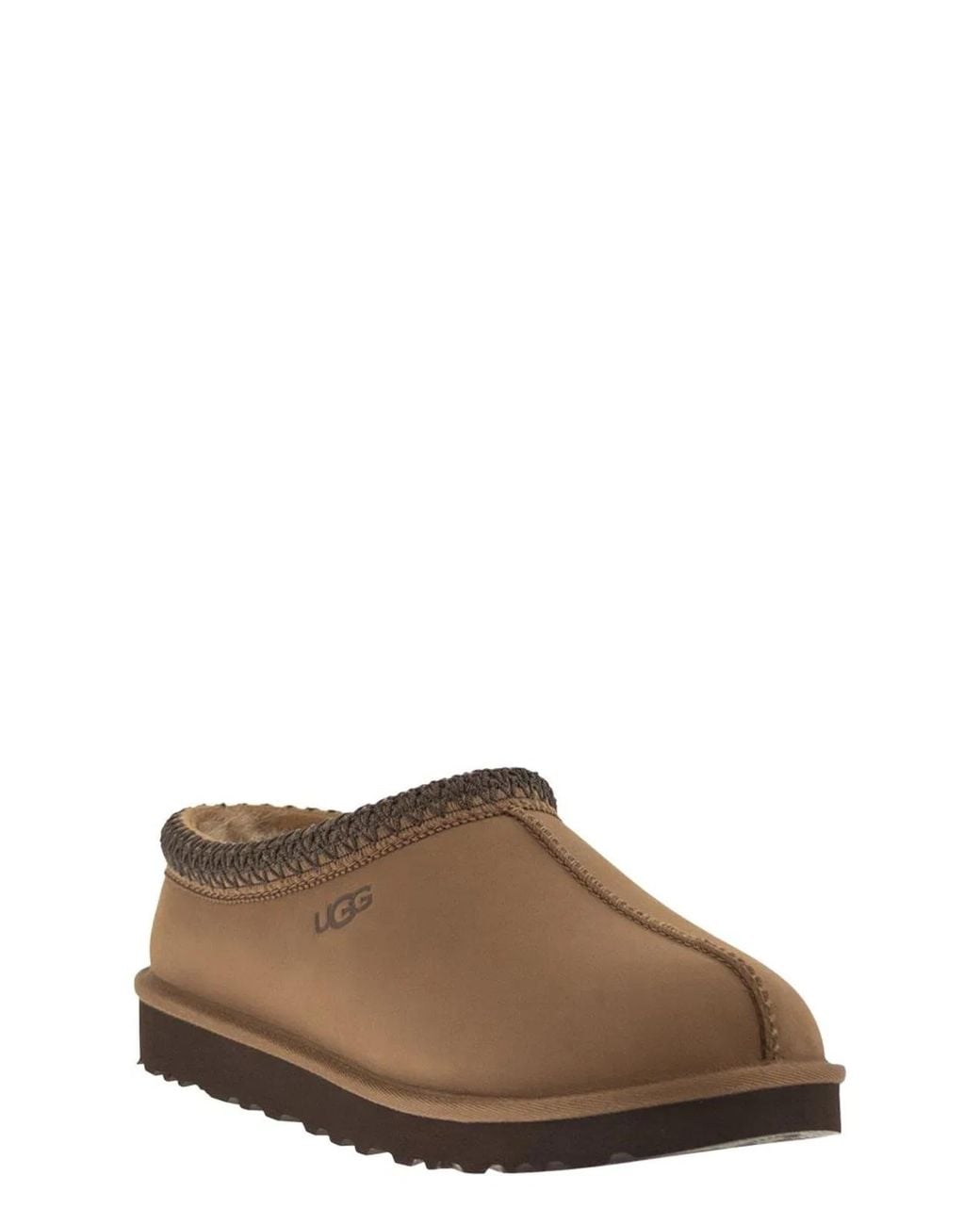 Ugg Brown Tasman Ii Mutton Leather Slippes for men