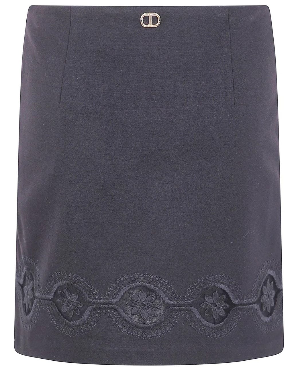 Twinset Blue Mini Skirt