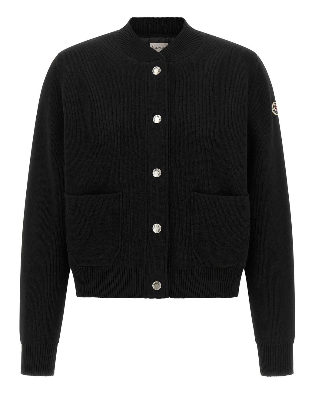 Moncler Black Padded Back Cardigan
