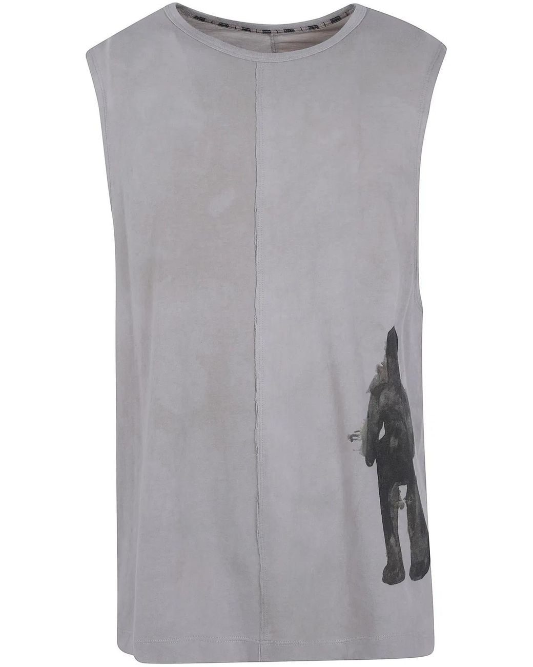 Ziggy Chen Gray Sleeveless Printed Top for men
