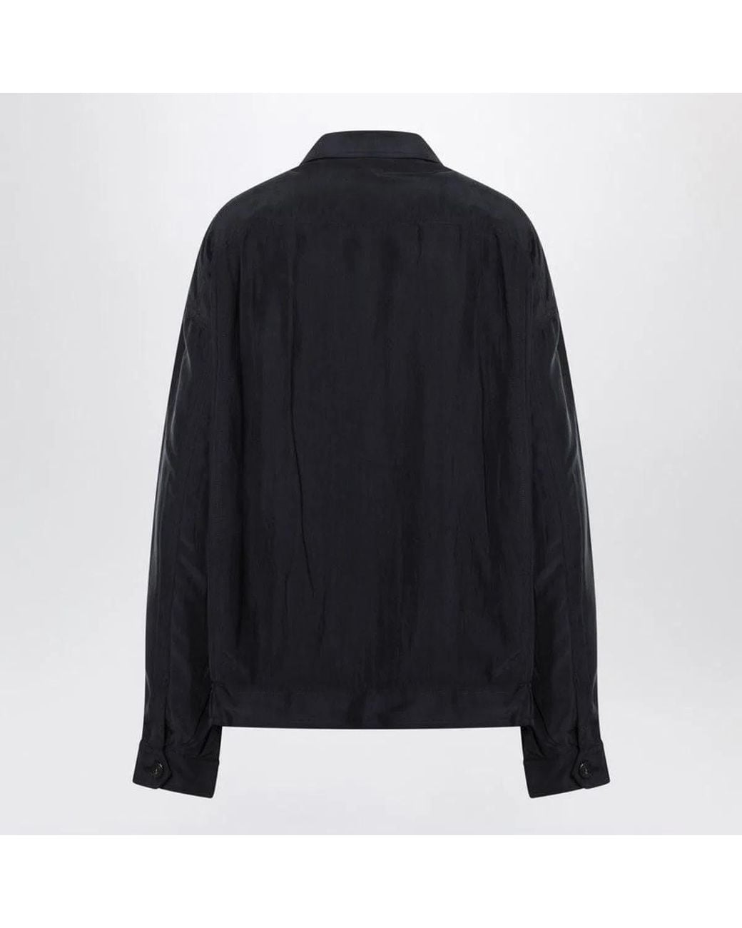 Prada Black Silk Blouson