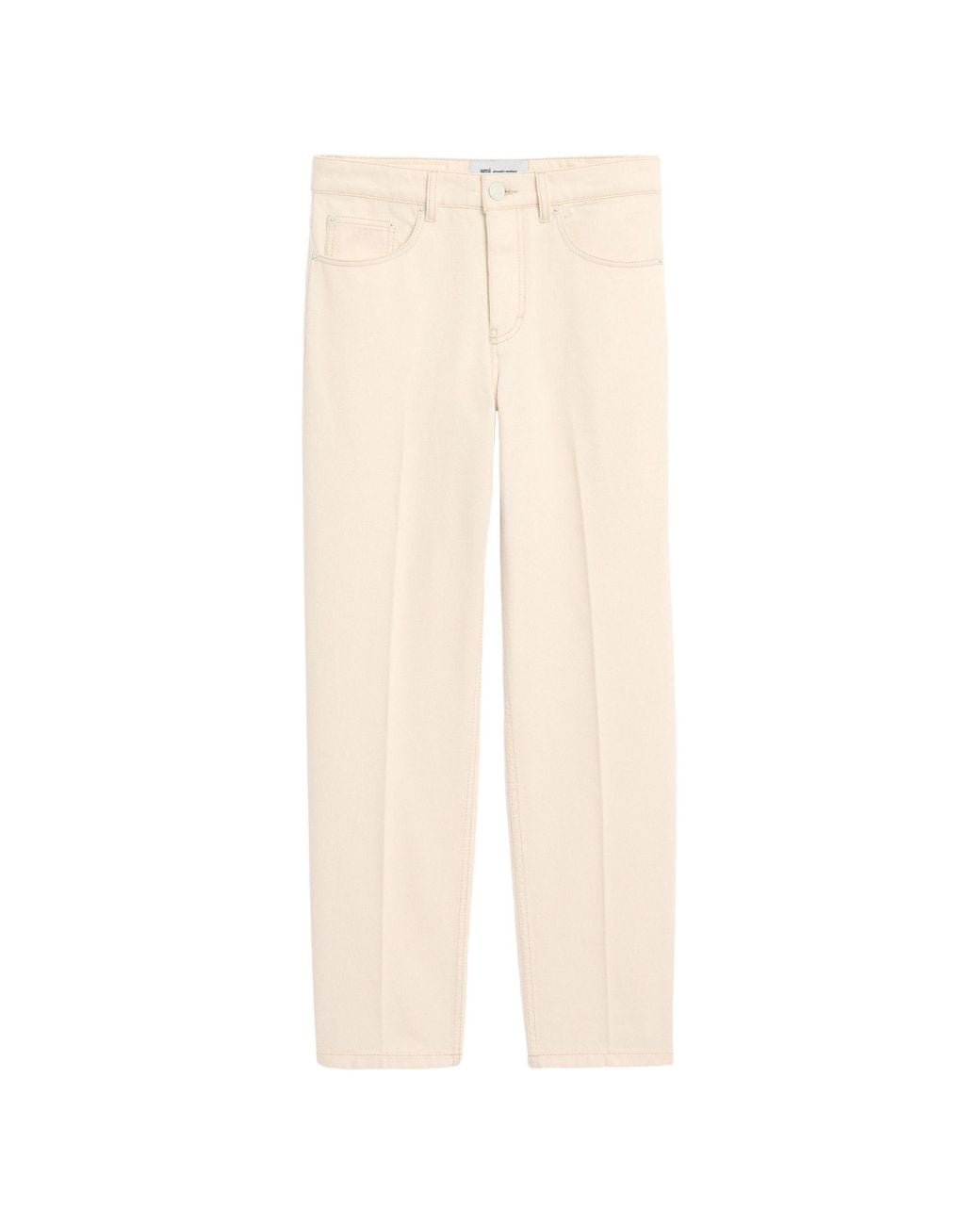 AMI White Parisian Fit Jeans for men