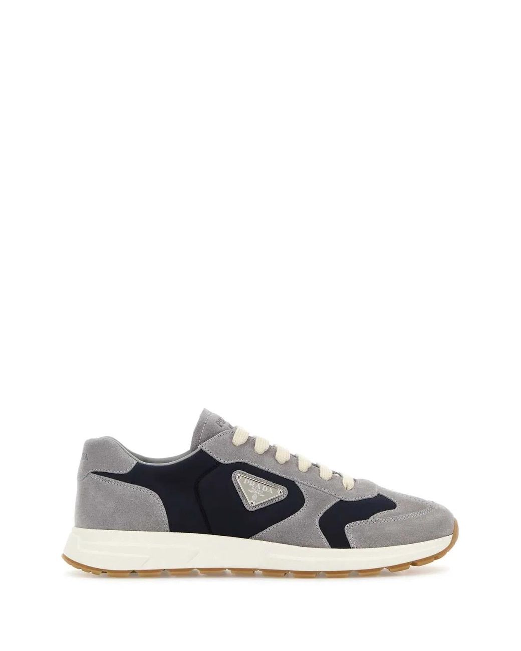 Prada Multicolor Two-Tone Suede And Re-Nylon Prax Sneakers for men