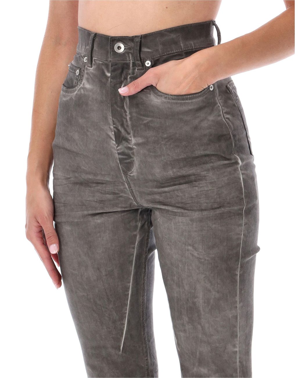 Rick Owens Gray Drkshdw Bolan Bootcut Jeans