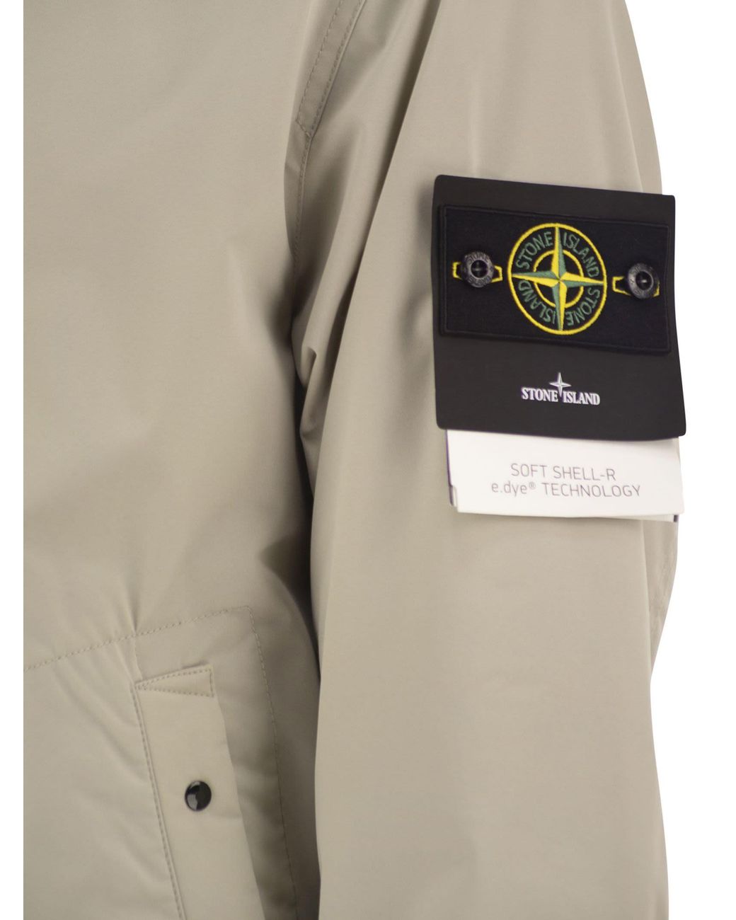 Stone Island Natural Soft Shell-R Hooded Jacket for men