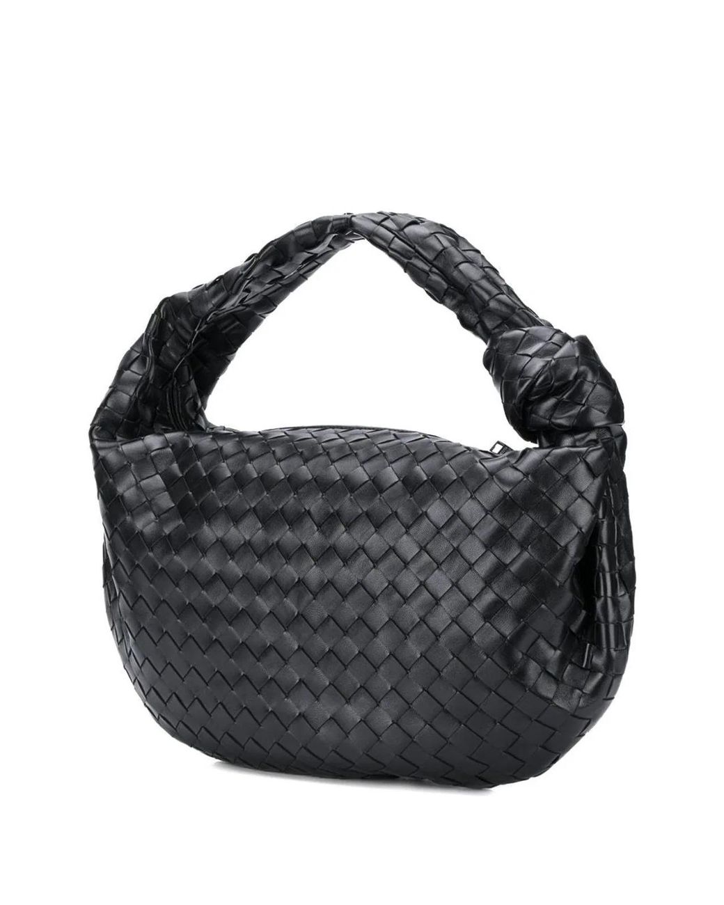 Bottega Veneta Black Jodie Intrecciato Shoulder Bag