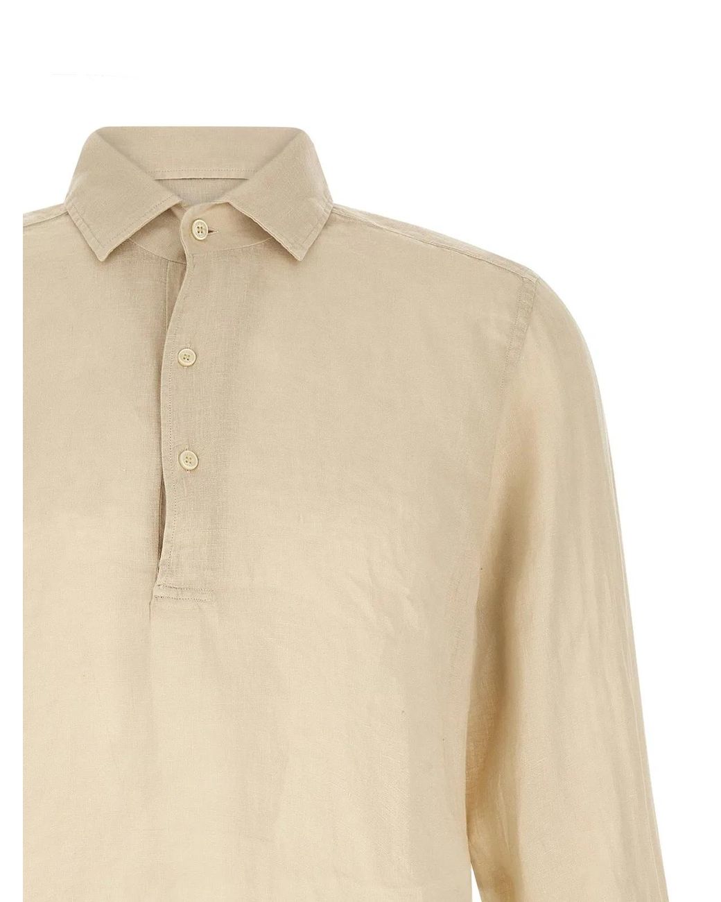 Mc2 Saint Barth Natural Full Sleeves Polo for men
