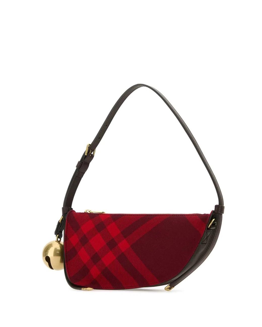 Burberry Embroidered Canvas Mini Shield Shoulder Bag