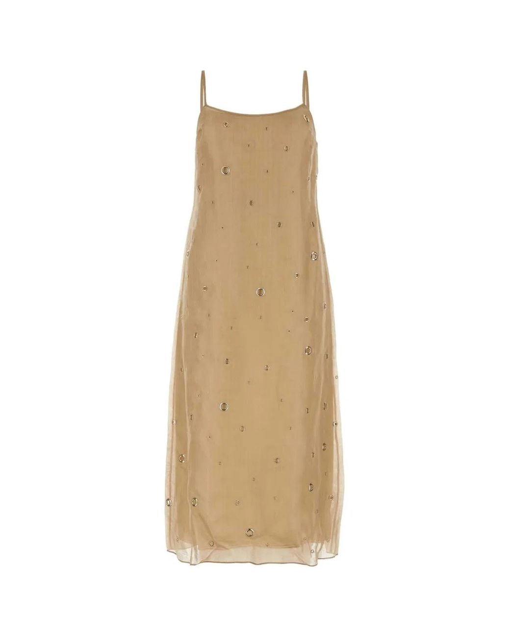 Prada Natural Organza Dress