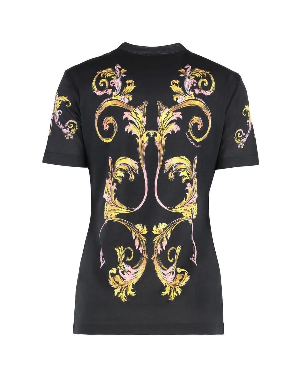 Versace Jeans Couture Black Cotton Crew-Neck T-Shirt