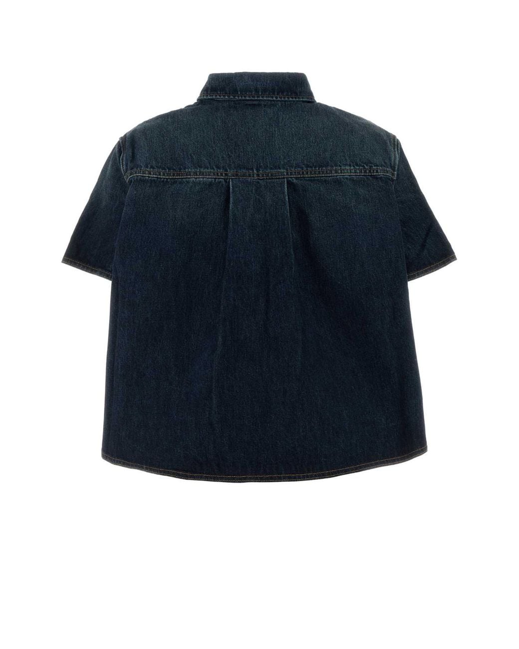 Loewe Blue Short Sleeve Trapeze Shirt