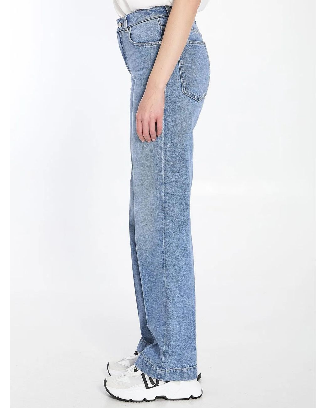 Dolce & Gabbana Blue Dolce&Gabbana Wide-Leg Jeans