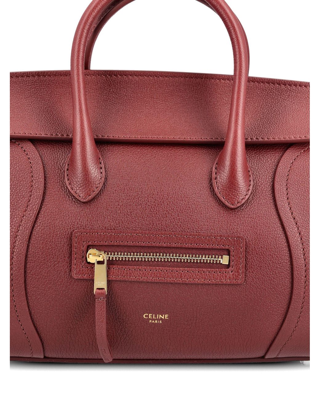 Céline Pink Syrah Small New Luggage Shoulder Bag