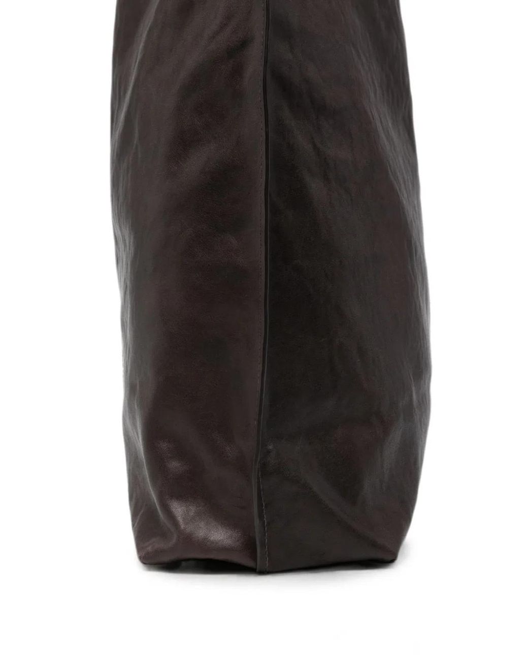 Lihann George Black Matti Leather Tote Bag