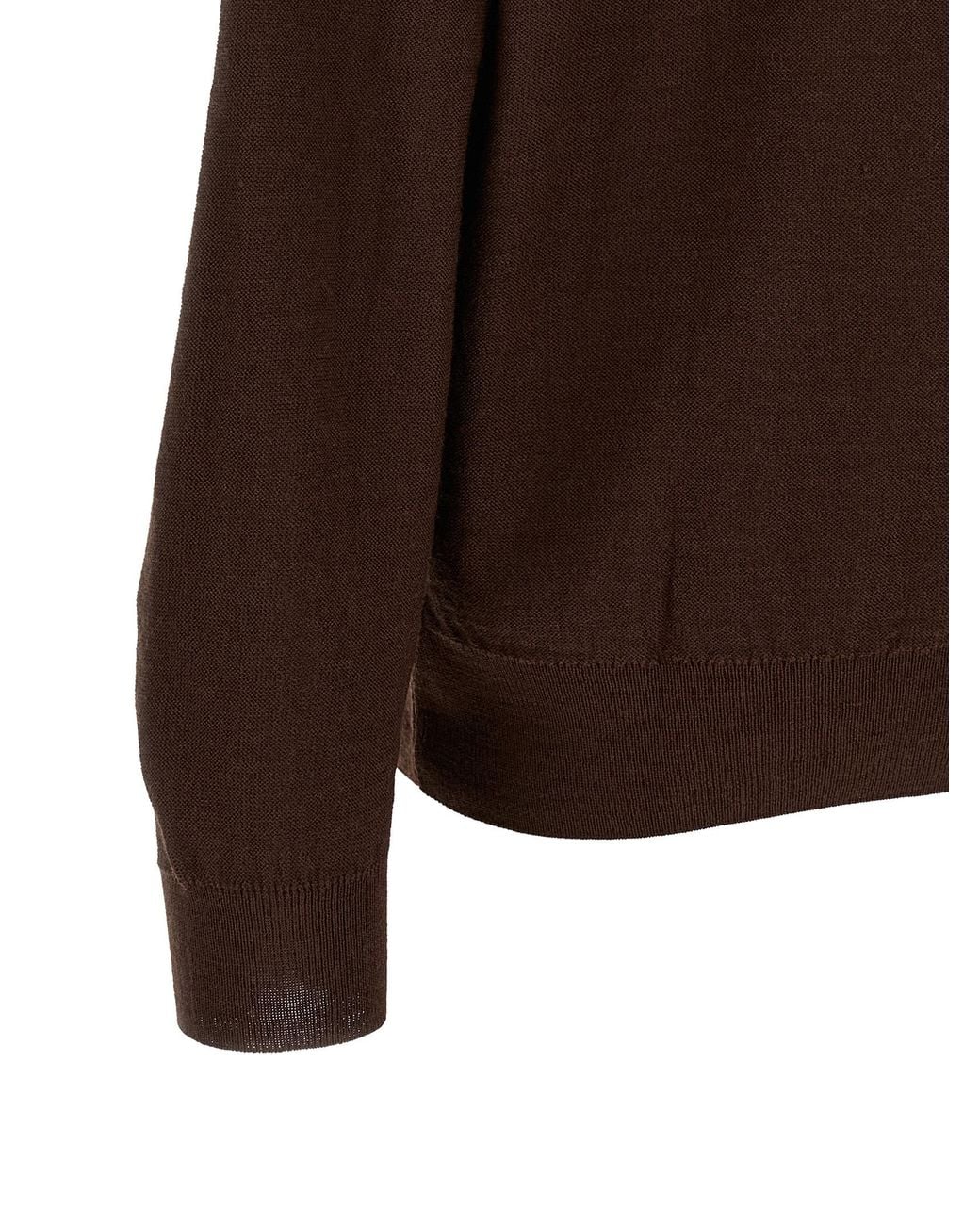 Lemaire Brown 'Relaxed Twisted' Cardigan