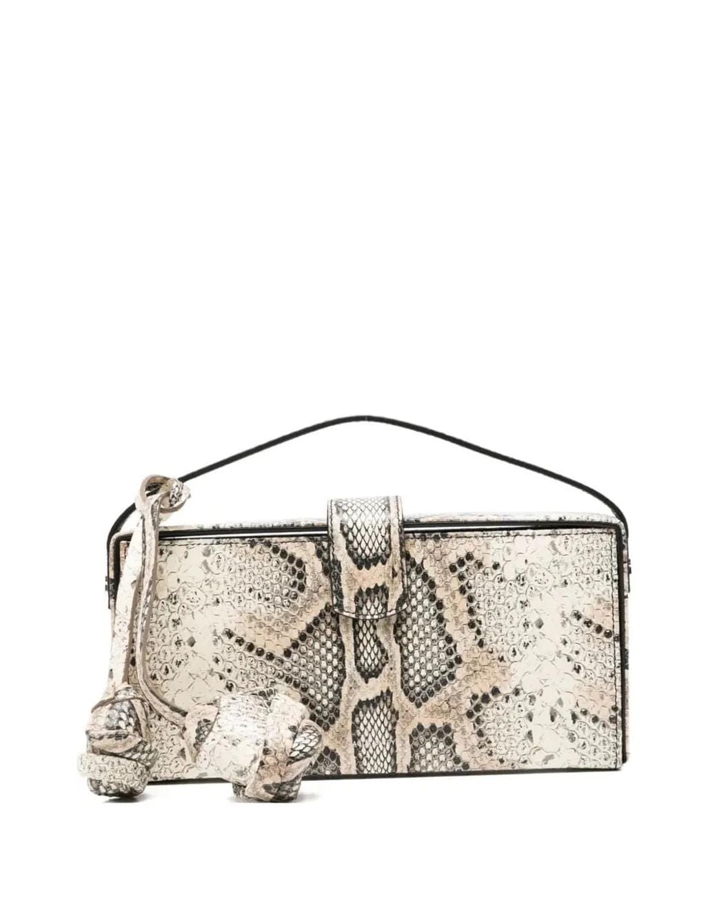Magda Butrym Metallic Apolonia Snakeskin-Effect Shoulder Bag