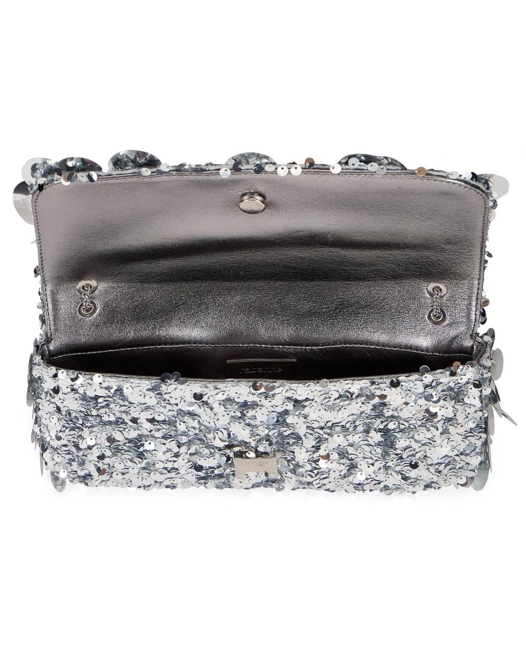 Rabanne Metallic Shoulder Bag With Sequins