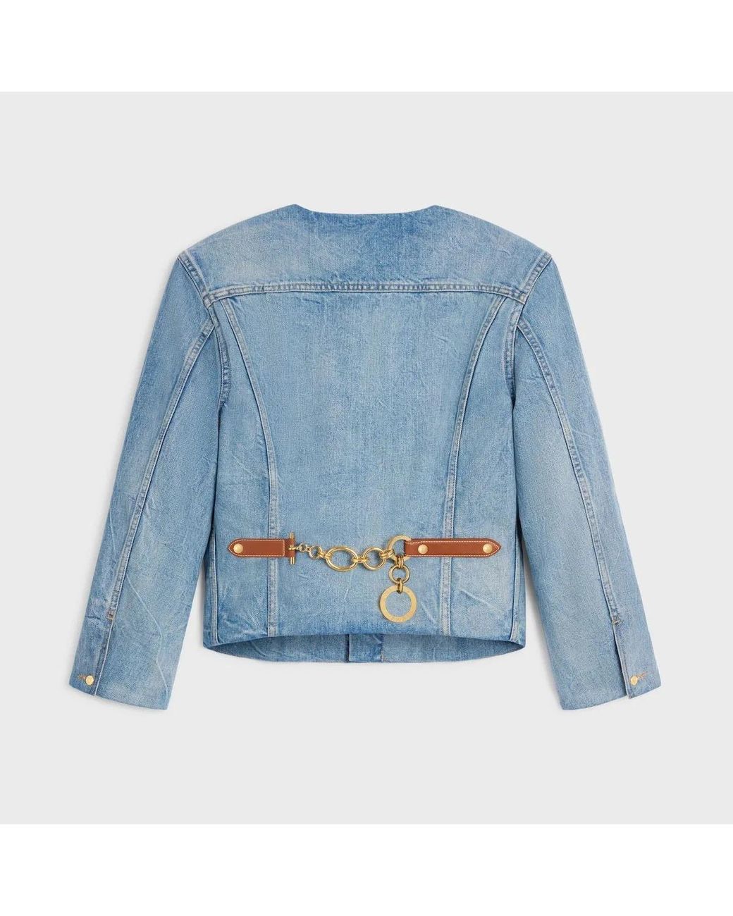 Céline Blue Button Denim Jacket