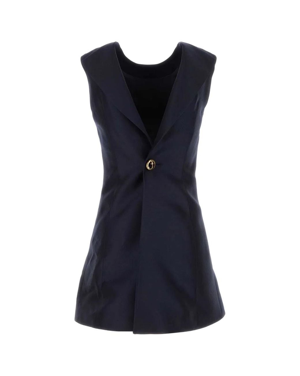 Balenciaga Blue A-Line Mini Dress
