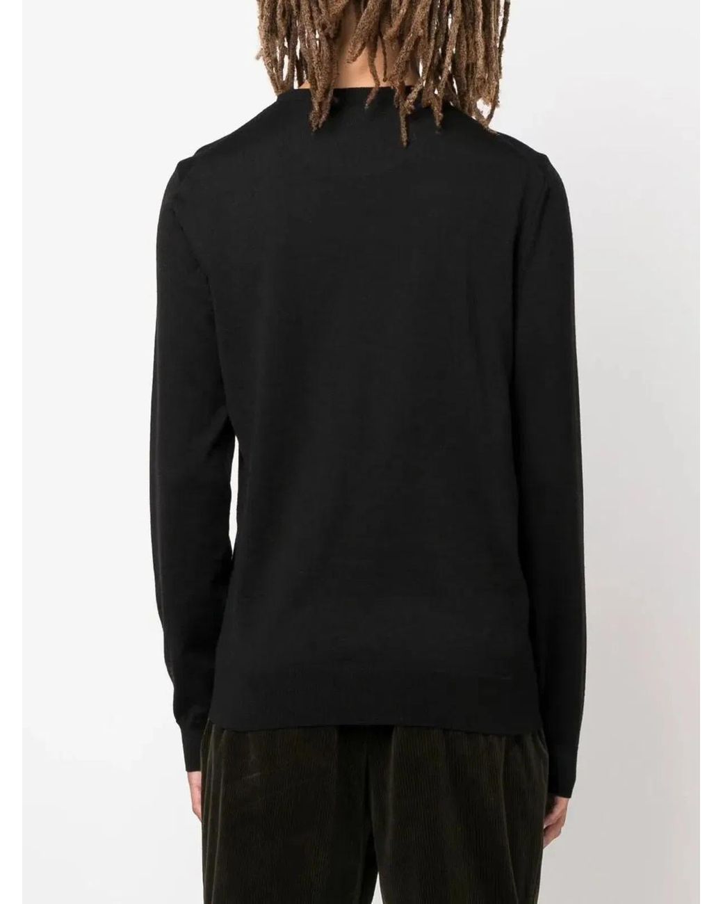 Boss Black Regular Fit Virgin Wool Jumper With Embroidered Logo for men