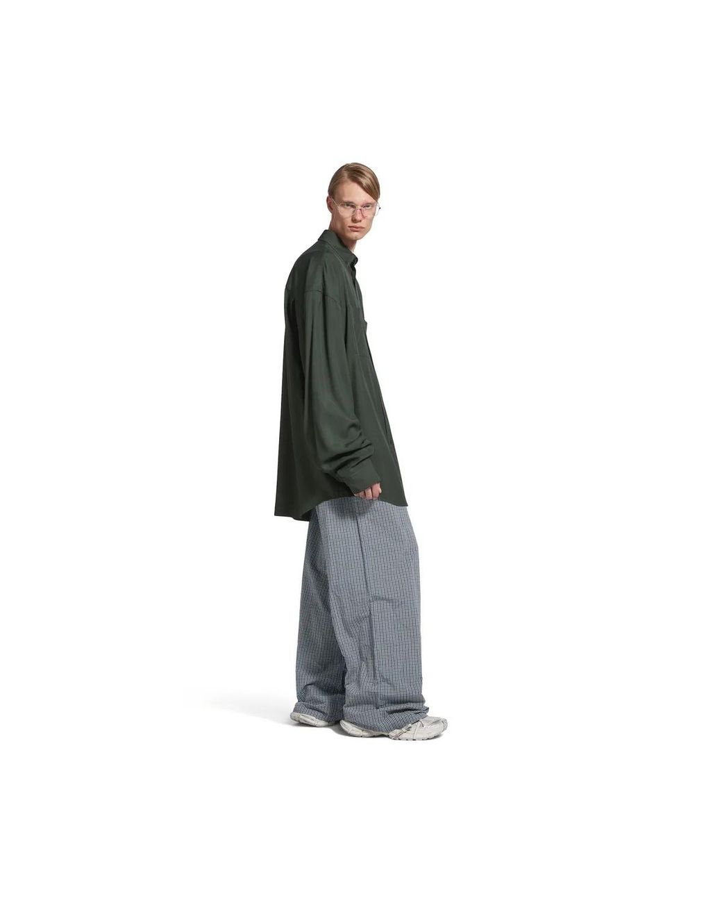 Balenciaga Green Utility Shirt for men