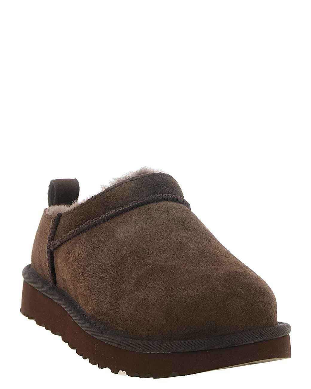 Ugg Brown 'Classic Micro' Dark Ankle Boots