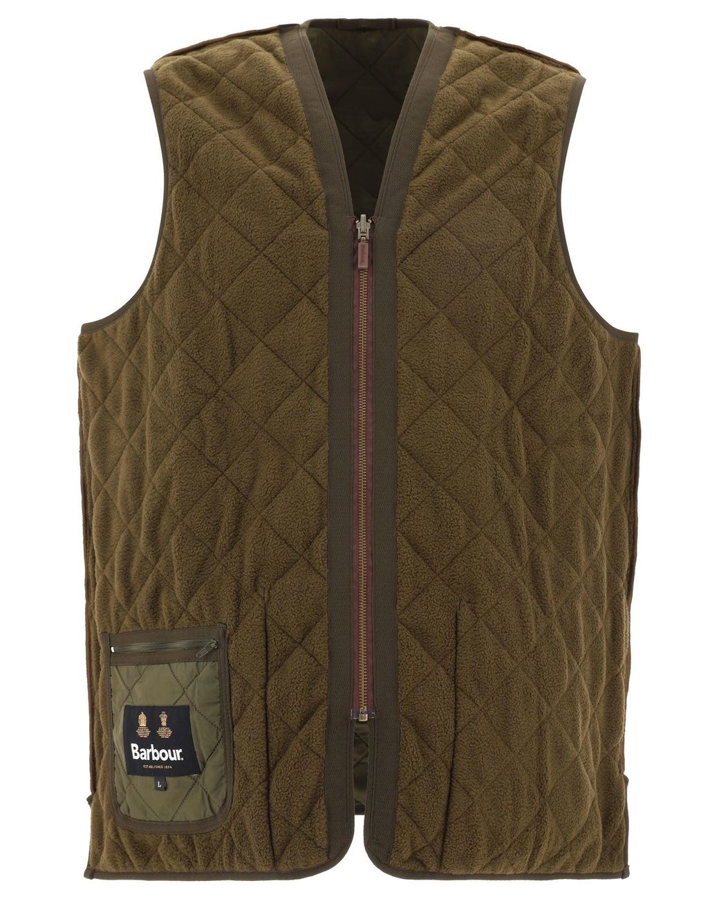 Barbour Green Polarqult Vest for men