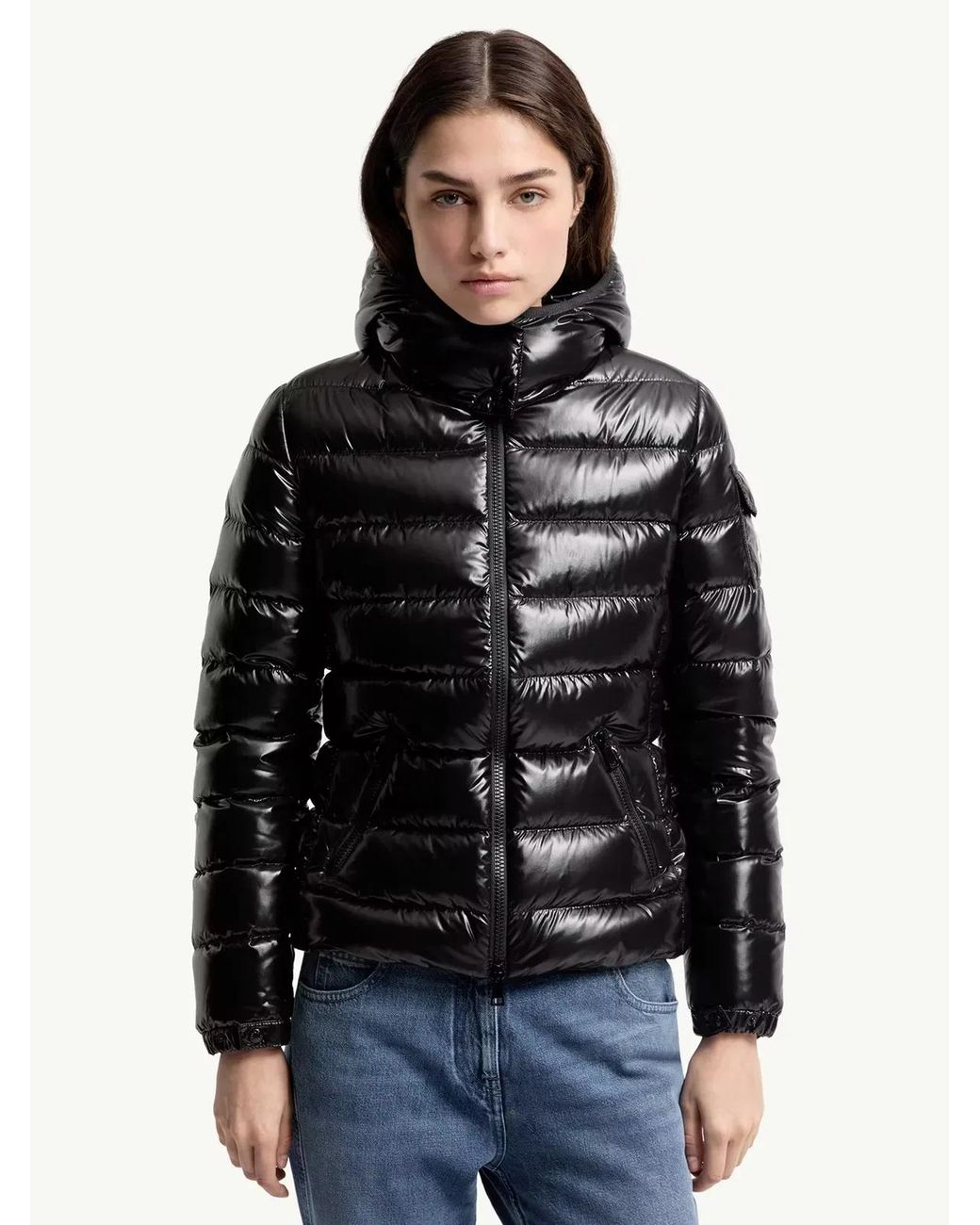 Moncler Black Bady Hooded Short Down Jacket