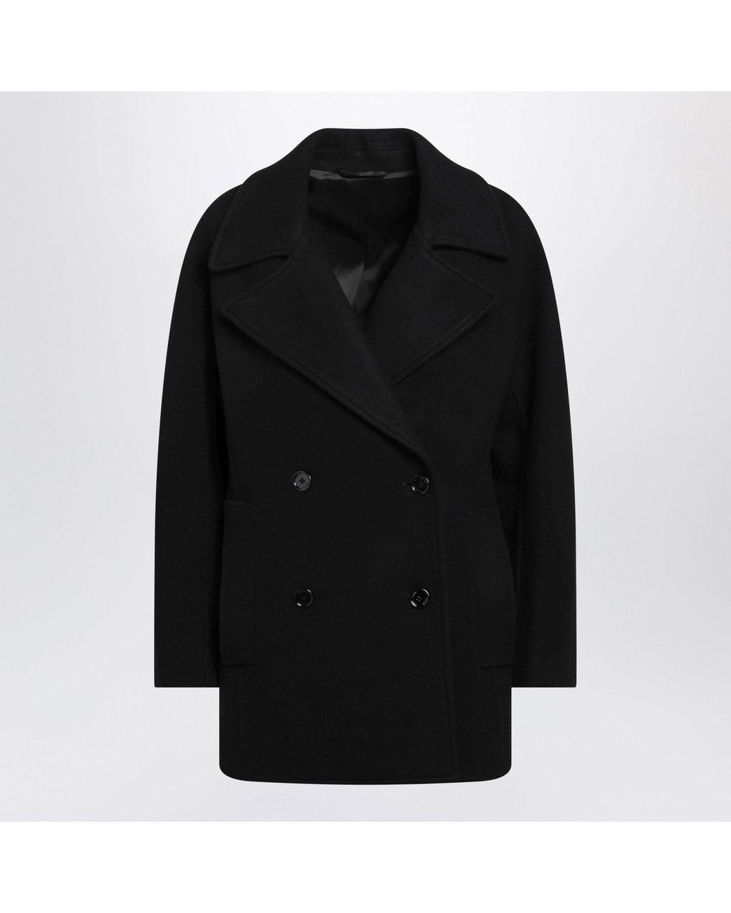 Totême Black Cocoon Fit Caban