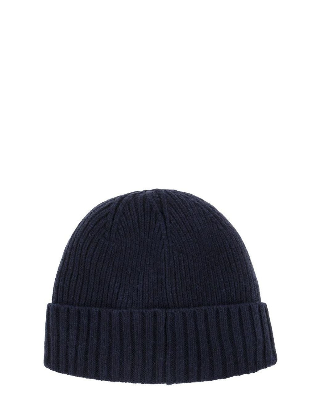Barbour Blue Carlton Wool Cap for men