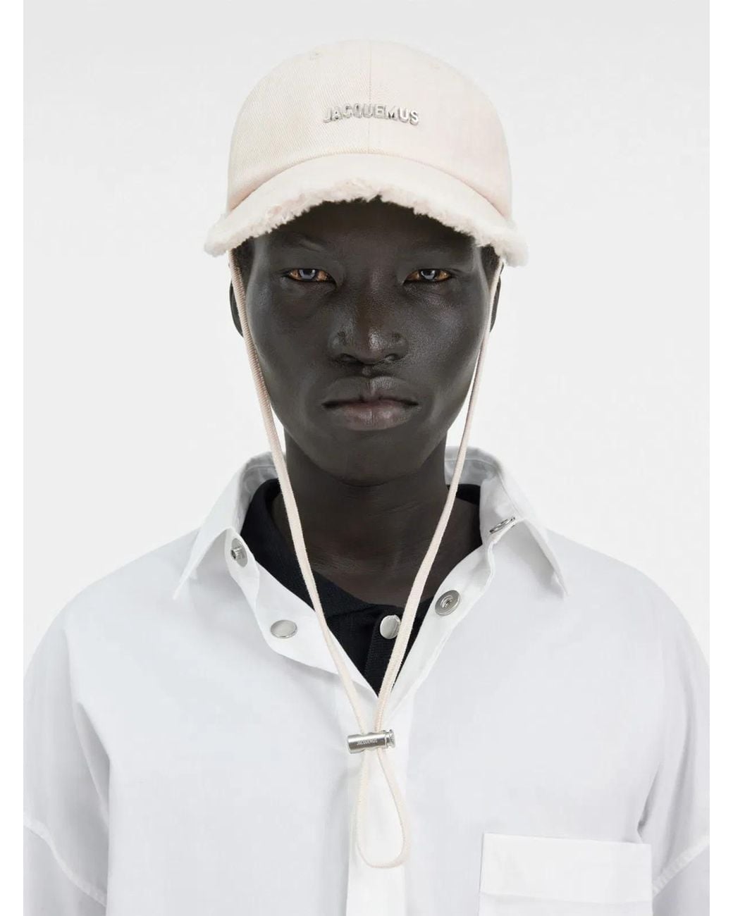Jacquemus White Logo Baseball Cap
