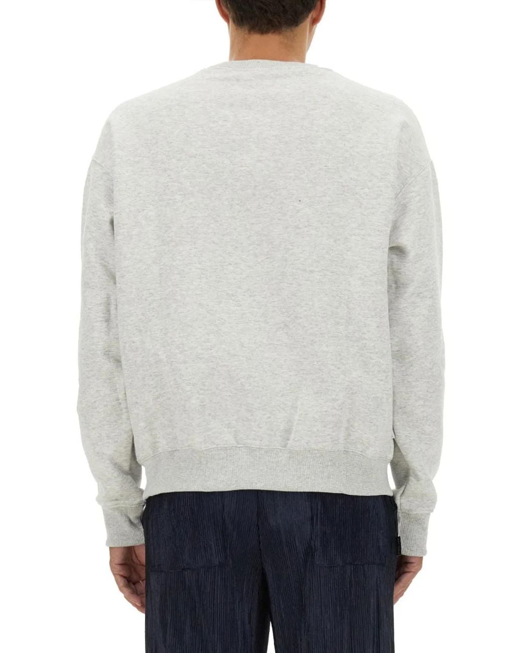 FAMILY FIRST Gray Sweatshirt With Logo for men