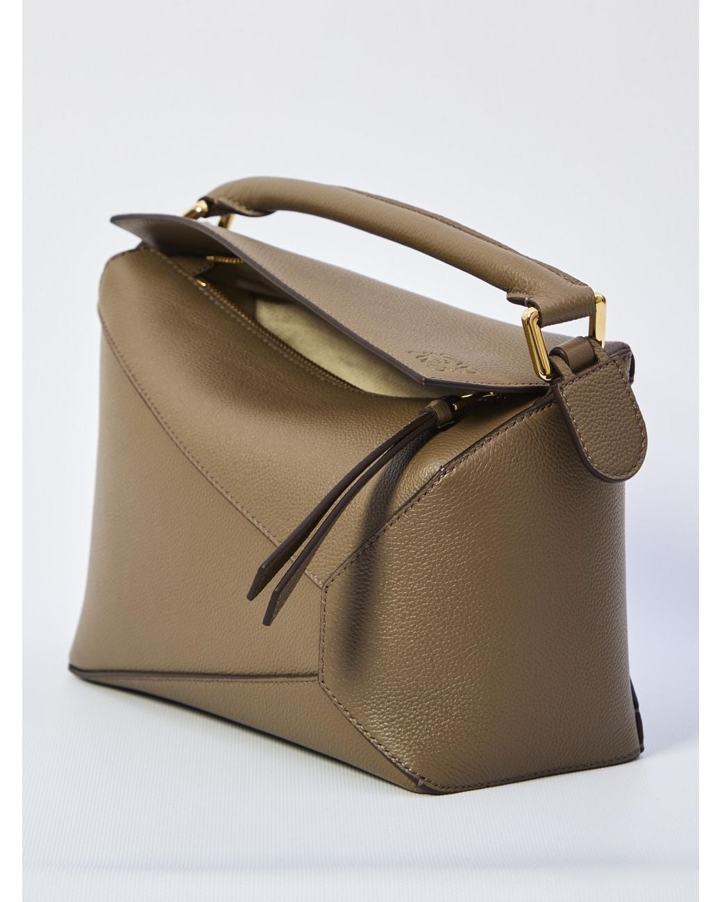 Loewe Gray Puzzle Small Handbag