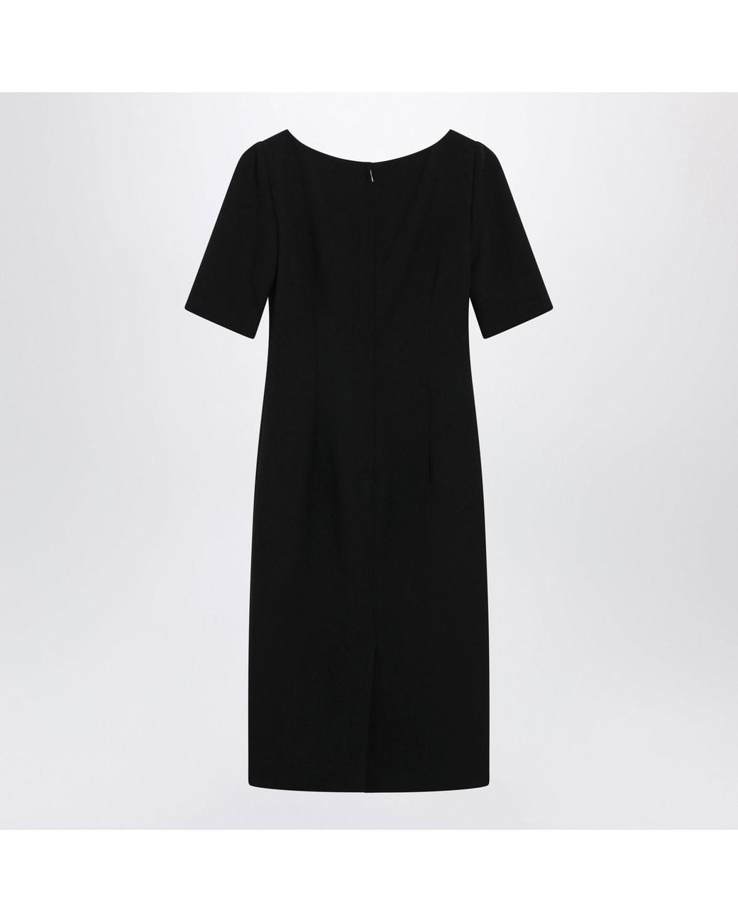 Dolce & Gabbana Black Dolce & Gabbana Double Wool Crêpe Dress