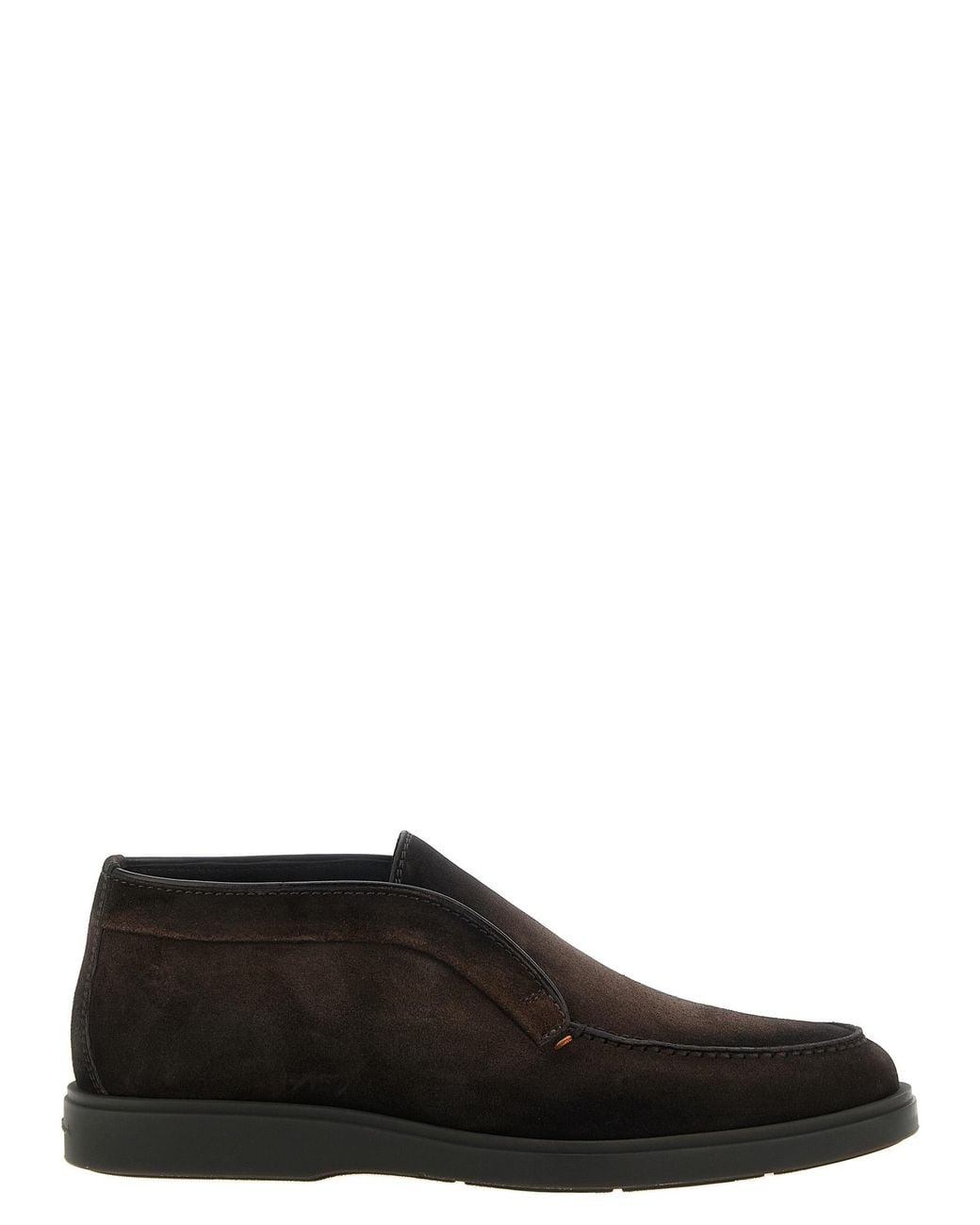 Santoni Black 'Dragon' Ankle Boots for men