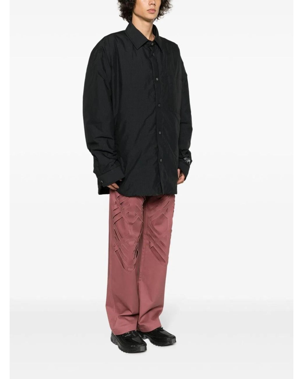 Ambush Black Cotton Blend Jacket for men