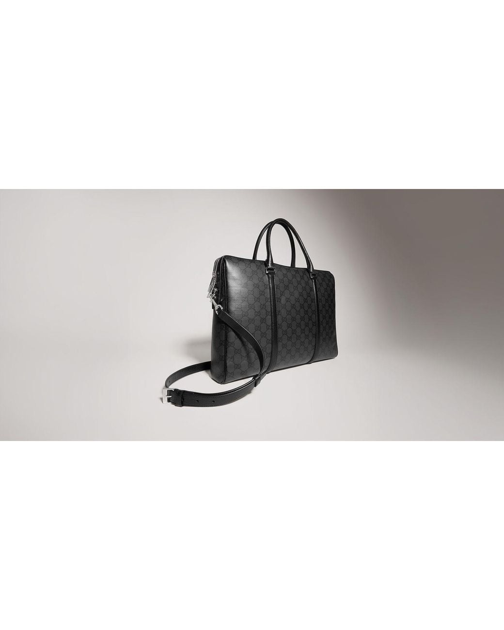 Gucci Black Gg Canvas Backpack for men