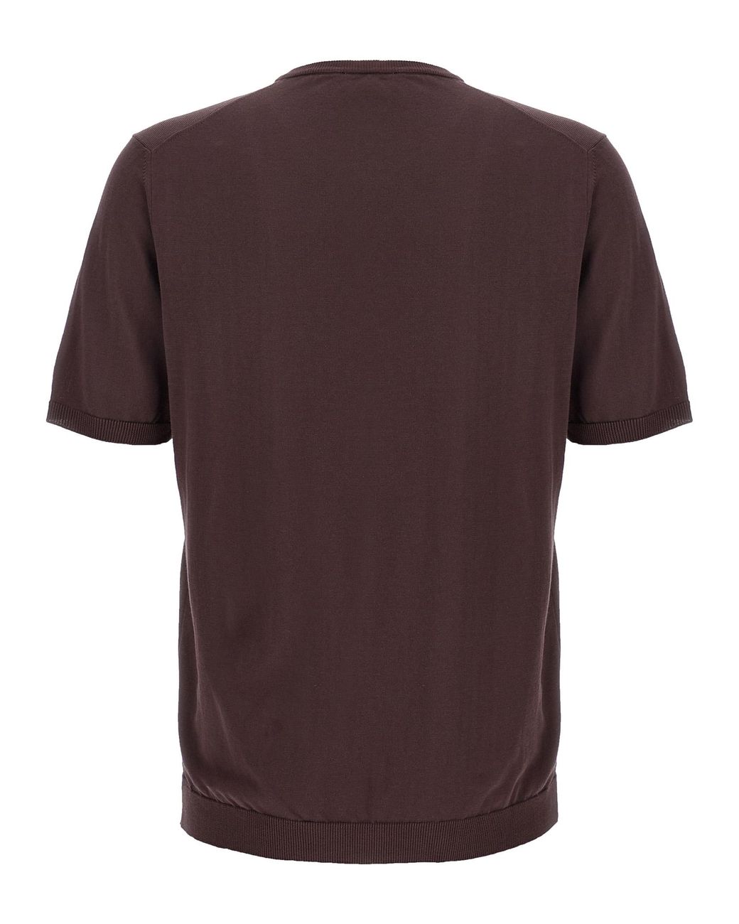 Roberto Collina Brown Cotton Sweater for men