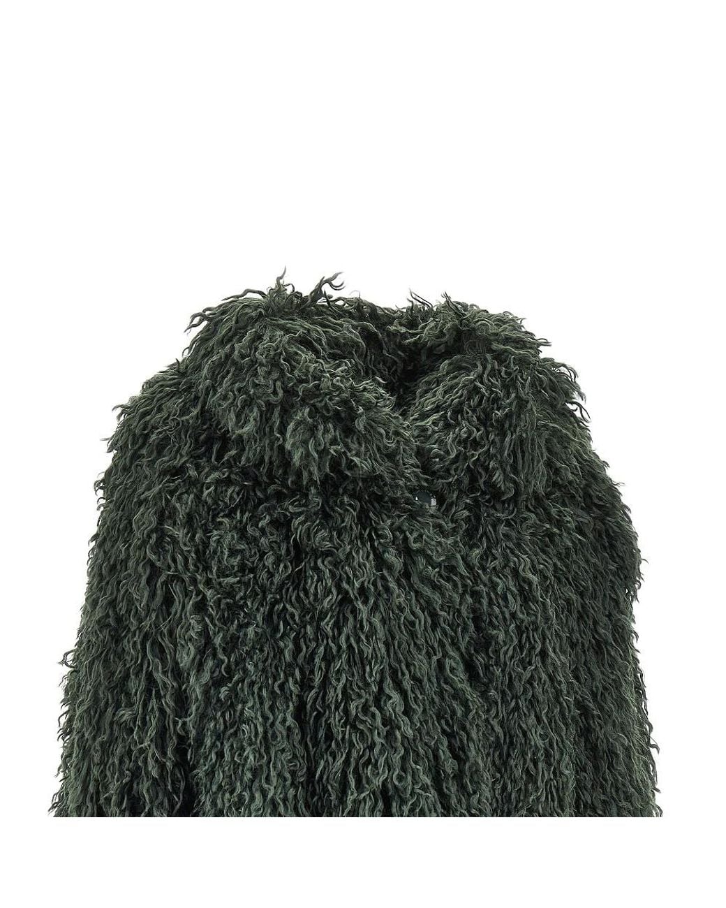 Emporio Armani Green Faux Fur Jacket