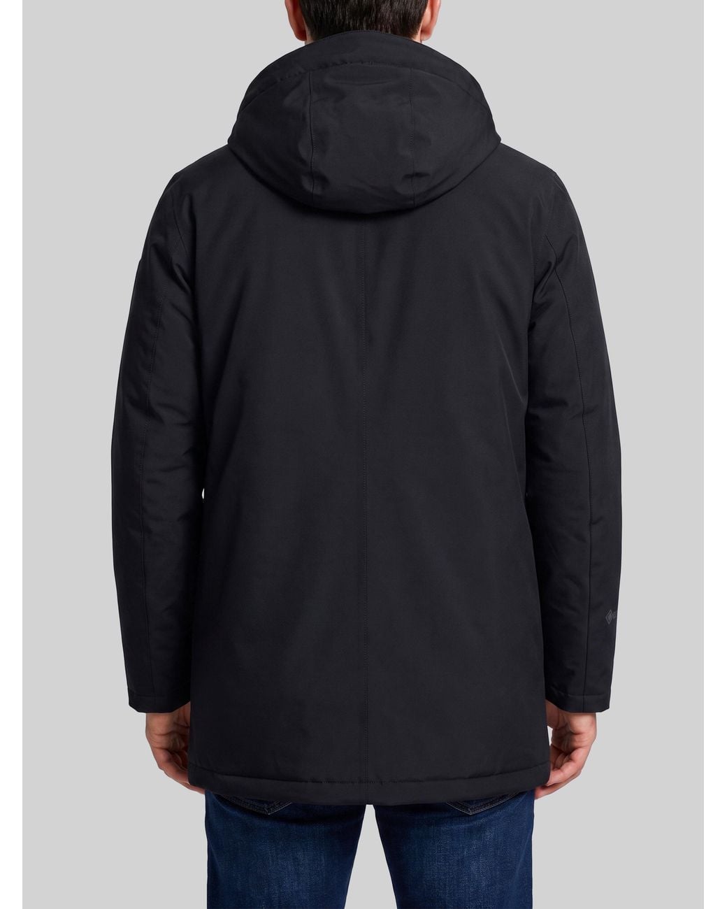 Herno Blue Gore-Tex Technical Parka With Hood for men