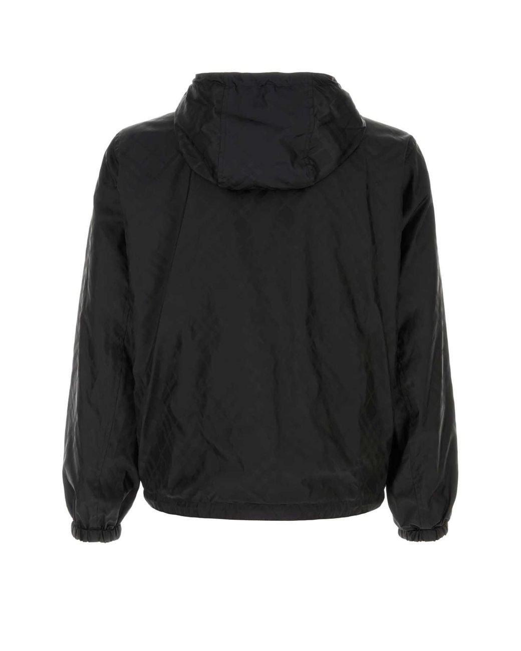 Burberry Black Reversible Printed Nylon Jacket for men